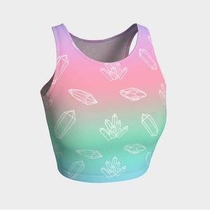 Ombré rave outfit crystals